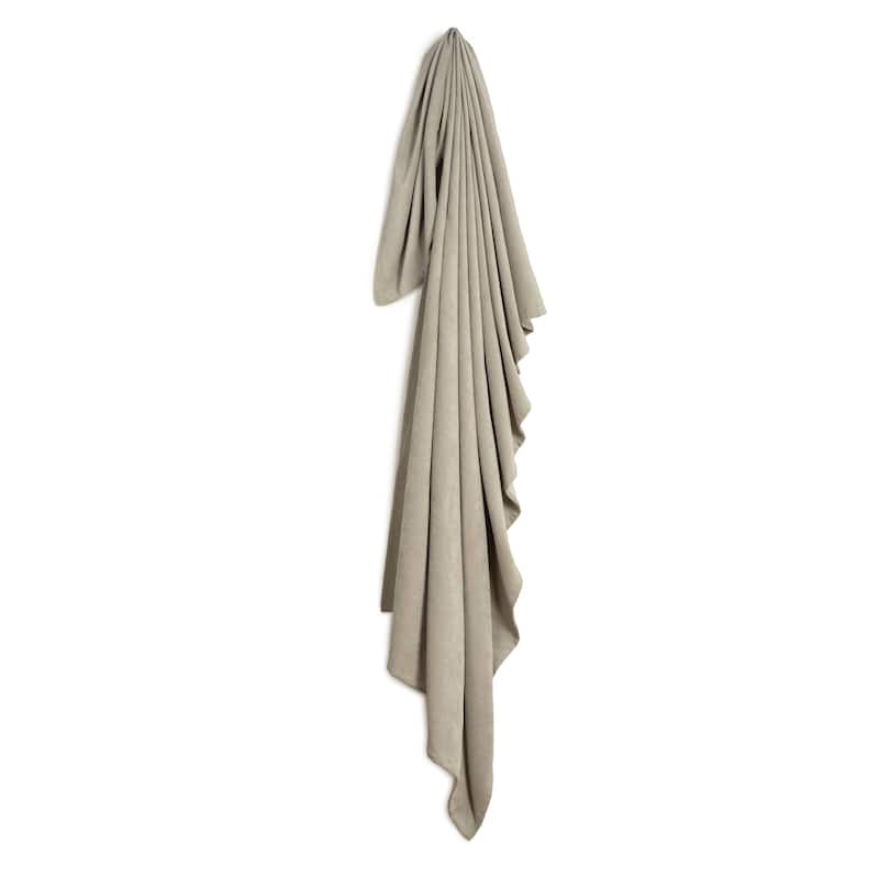Padma Velvet Throw-Style Bed Scarf - Queen - Harbor Gray