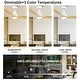 preview thumbnail 13 of 58, YUHAO 56 inch 6 Speed Quiet DC Motor Indoor Matte White Ceiling Fans with Lights and Remote Control