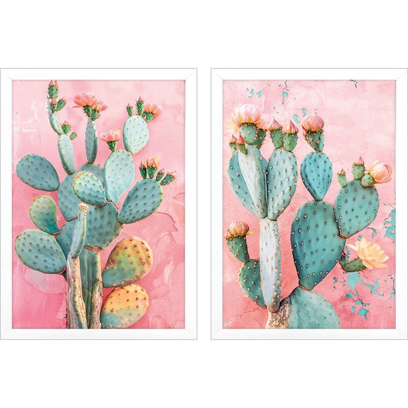 Paragon Blush Botanicals I Framed Art - Set of 2