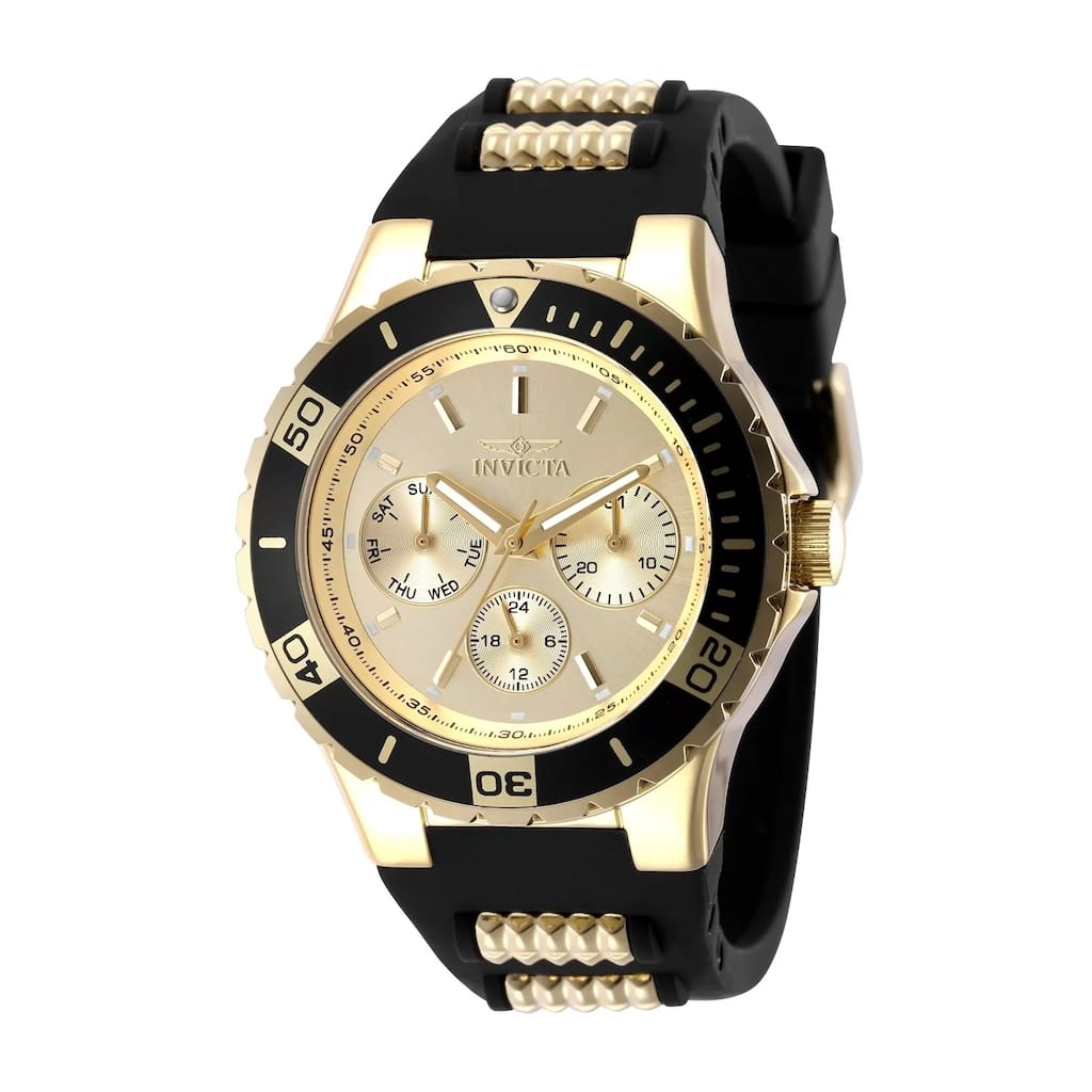 Invicta Women's 49892 Aviator Quartz VH63 Gold Dial Watch