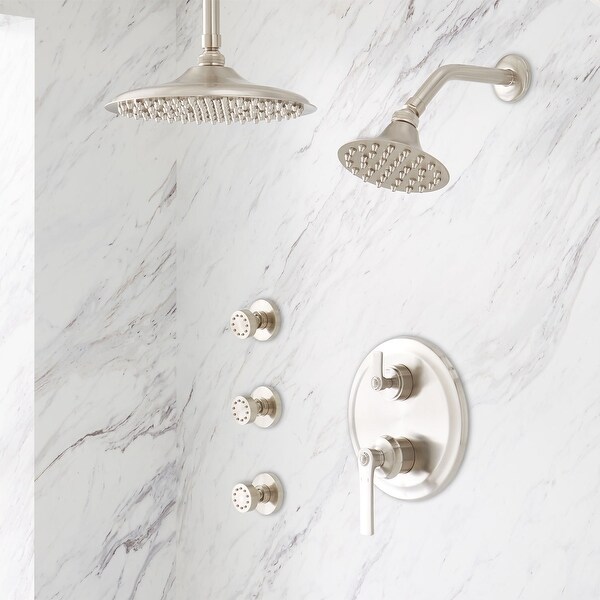 Shop Signature Hardware 940988-8 Cooper Pressure Balanced Shower System with 8" Ceili - Free ...