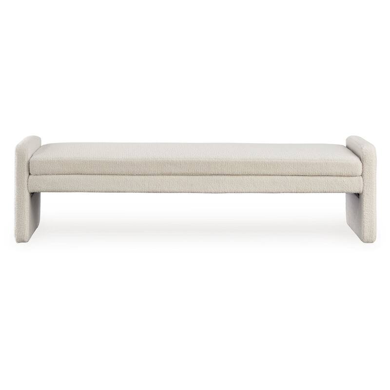Signature Design by Ashley Lembertson Beige Accent Bench - 70.28" W x 18.5" D x 18.9" H