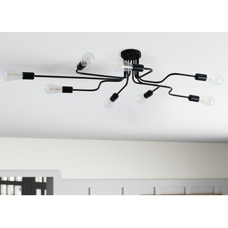 Modern Sputnik Design Muti-Branches Semi Flush Mount Ceiling Light ...