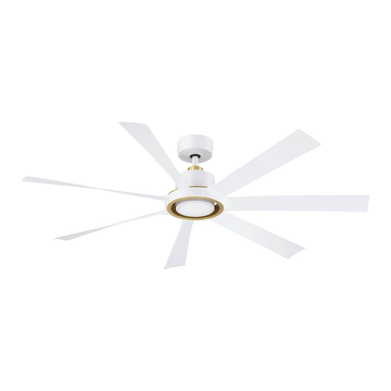 Lenzi 60 inch Indoor/Outdoor Smart Ceiling Fan with LED Light Kit and Remote