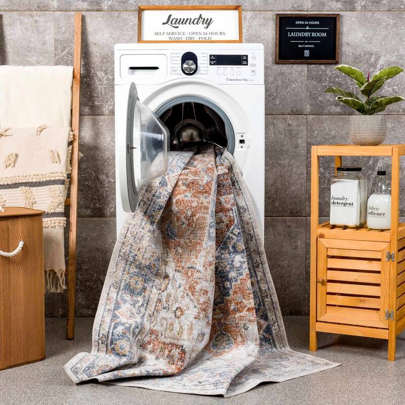 Akram Machine Washable Oriental Persian Area Rug