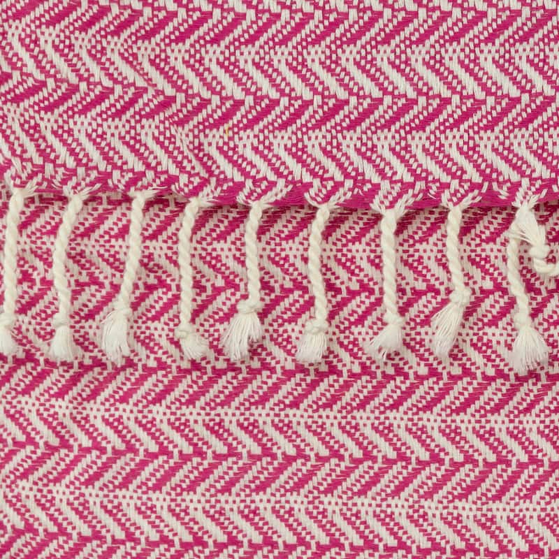 Rizzy Home Chevron Hand Loomed Woven Throw