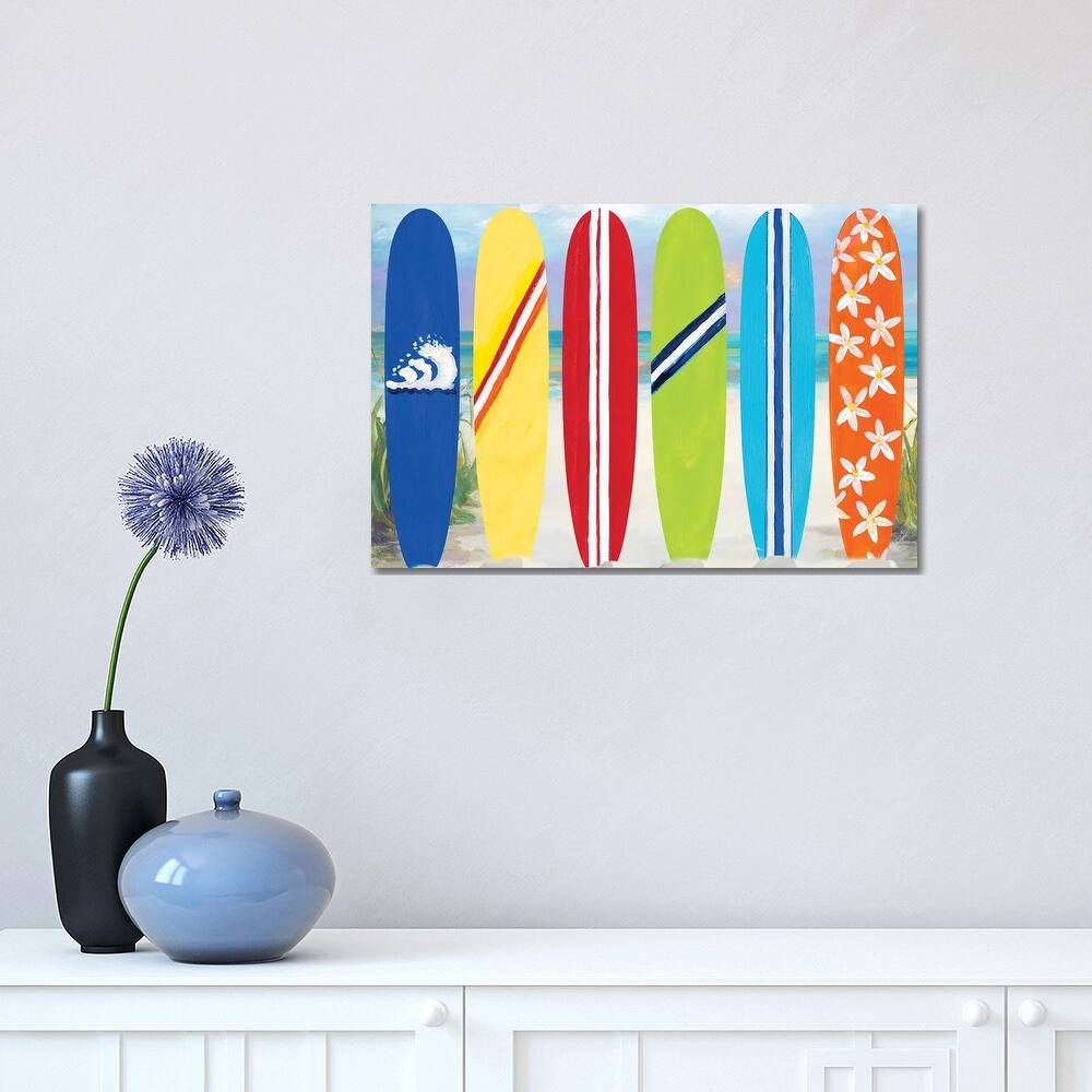 iCanvas "Surf Boards on the Beach" by Julie Derice Canvas Print