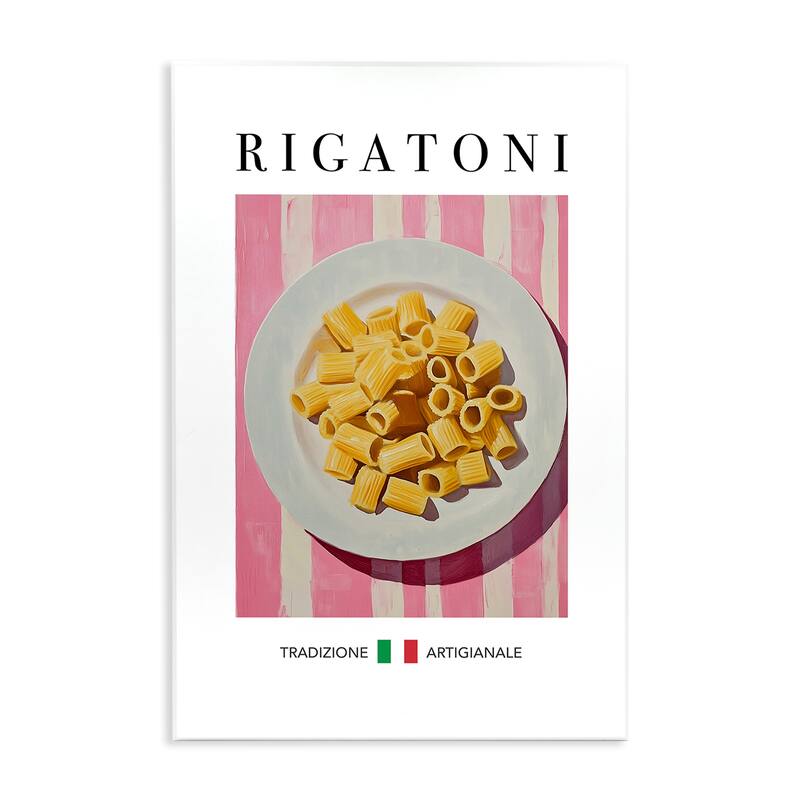 Stupell Traditional Rigatoni Pasta Wall Plaque Art Design By Andreas Magnusson - 13 x 19