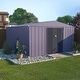 preview thumbnail 1 of 34, VEIKOUS Outdoor Metal Storage Shed with Lockable Door and Air Vents for Garden