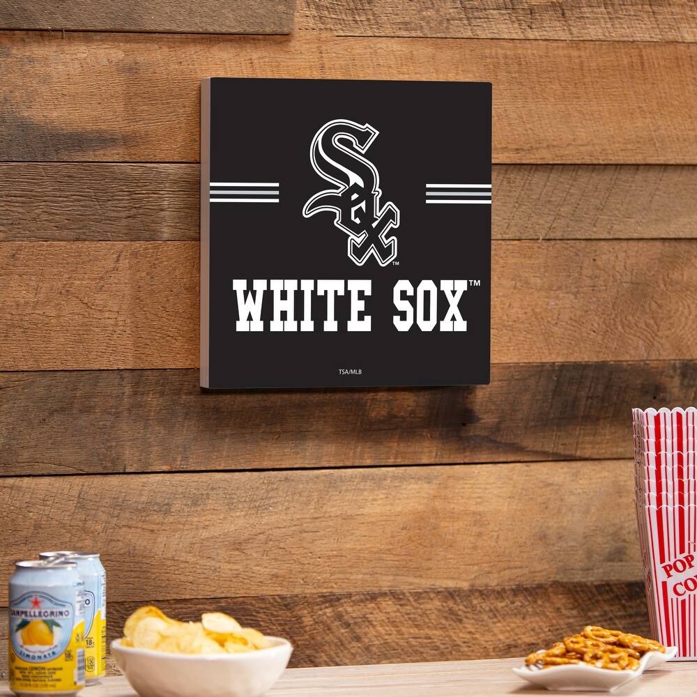 Chicago White Sox Wooden Door Decor Wall Sign - Multi-Color