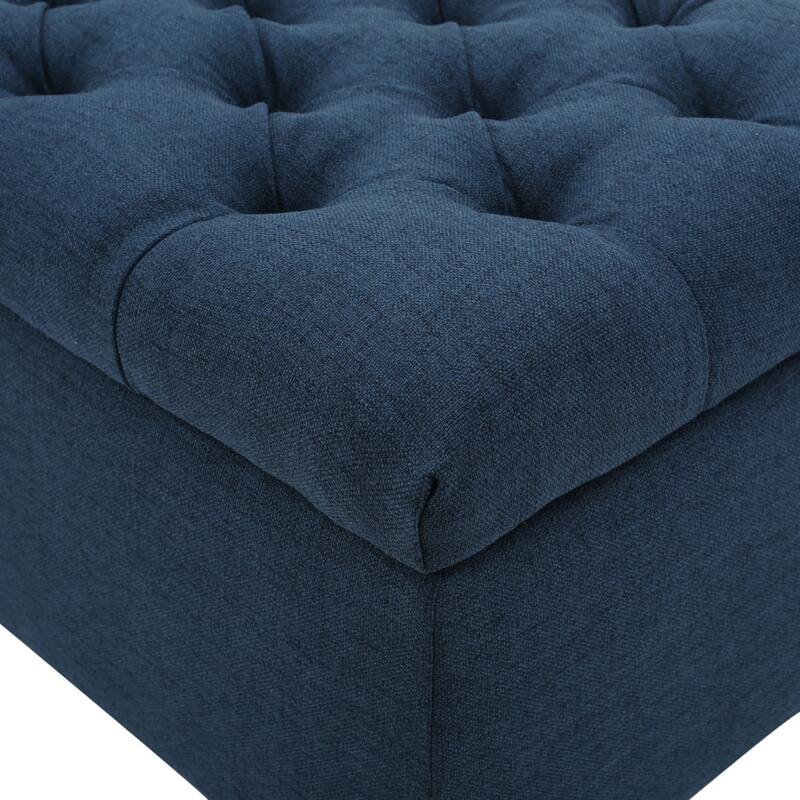 Ottilie Button-tufted Storage Ottoman Bench by Christopher Knight Home