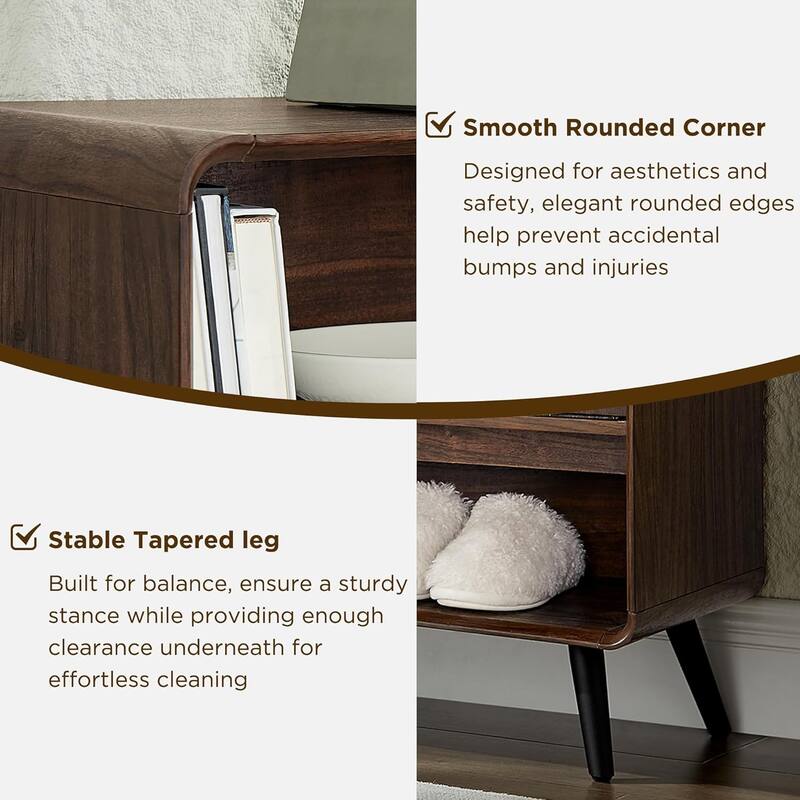 Mid Century Modern 46" Entryway Table, Console Table, Wood Sofa Table