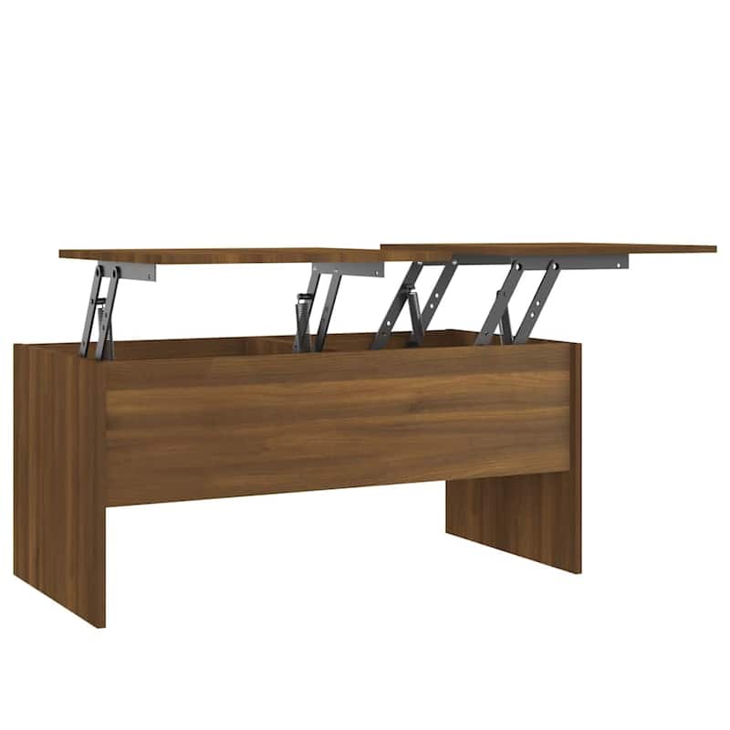 vidaXL Coffee Table Lift Top End Table Accent Side Sofa Table Engineered Wood - 40.2" x 19.9" x 18.3"