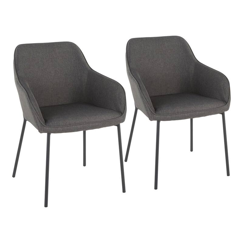 Carson Carrington Valsta Contemporary Dining Chair (Set of 2) - Charcoal