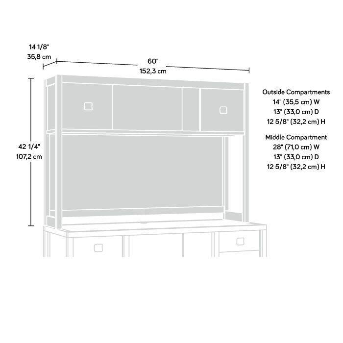 Cannery Bridge Hutch - 60"wide