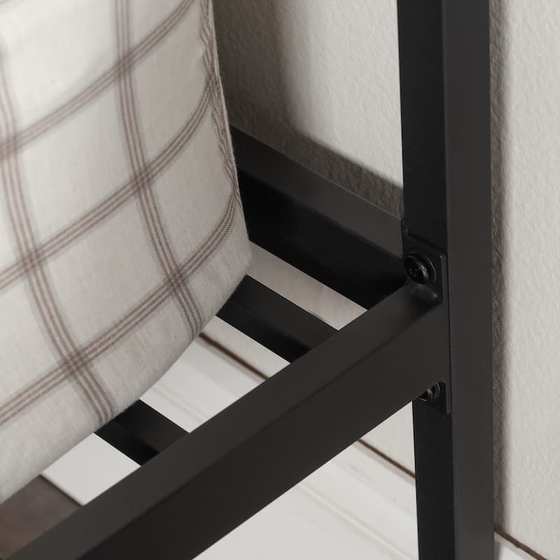 Modern Queen Bed Frame with Headboard, Black Finish