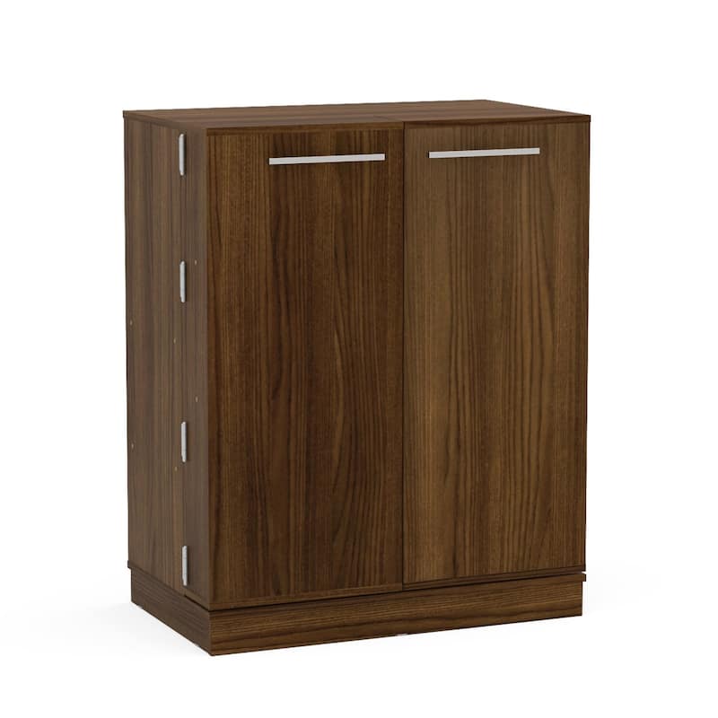Boahaus Brown Expandable Bar Cabinet with Wine Storage