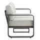 preview thumbnail 71 of 122, Spruce & Spring Outdoor Patio Furniture Set Aluminum Sofa Accent Chair