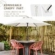 preview thumbnail 52 of 101, Autlaycil 7.5FT Solar Patio Umbrella with Base and Tilt,Crank