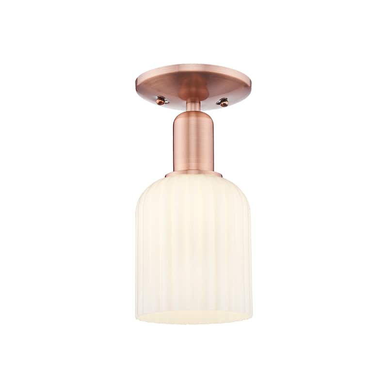 Innovations Lighting Downtown Urban - Bridal Veil - 1 Light 5" Semi-Flush Mount Light