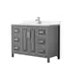 Option Dark Gray / White Quartz Top / Polished Chrome