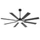 preview thumbnail 92 of 93, 48"/52"/60"/72" Modern Black LED Ceiling Fan with Light Remote (3/5/6/8/12 Reversible Blades)