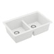 preview thumbnail 7 of 18, Karran 32" Undermount Double Equal Bowl Quartz Kitchen Sink Kit - 32" x 19.5" x 9"