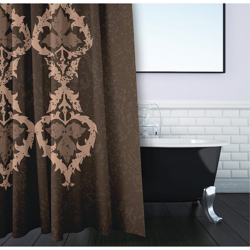 71 x 74-inch Ananda Geometric Print Shower Curtain