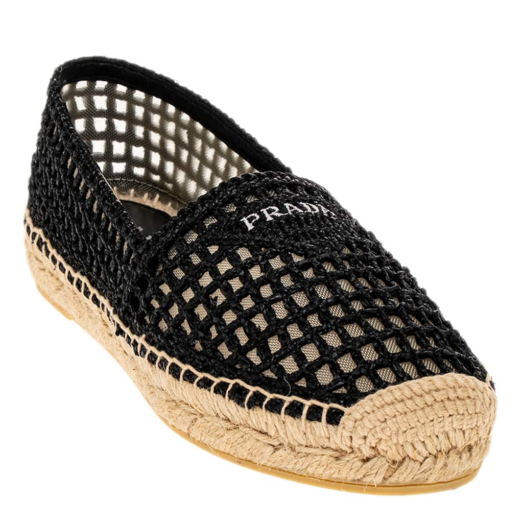 Prada Raffia Espadrilles