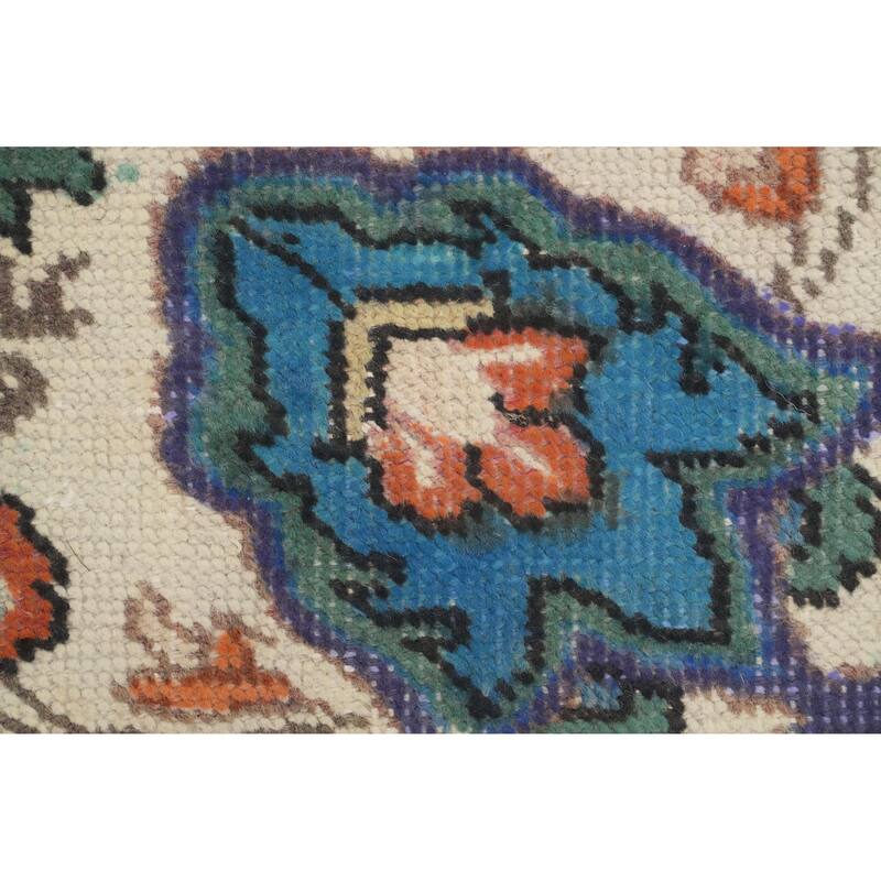Hand Knotted Oriental 100% Wool Carpet Traditional Floral Pink Tabriz Area Rug - 6' 1'' X 4' 5''