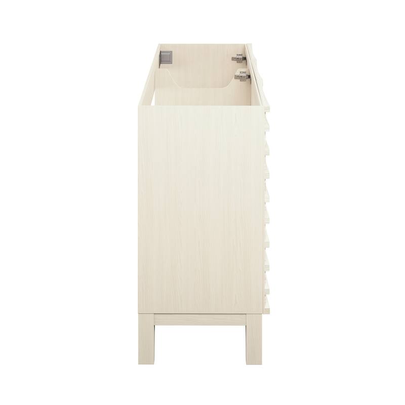Cascade 48" Freestanding Bathroom Vanity Cabinet Without Top In White Oak - 48