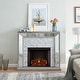 preview thumbnail 1 of 25, Silver Orchid Tranton Glam Mirror Electric Fireplace