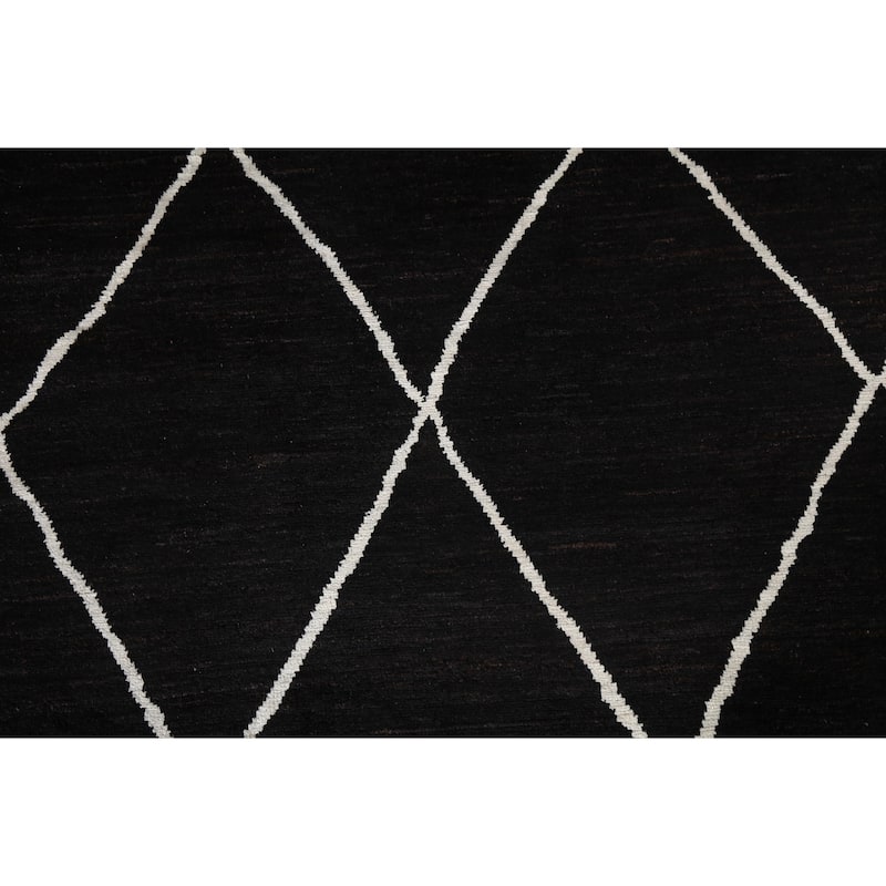 Vegetable Dye Moroccan Oriental Living Room Area Rug Wool Hand-knotted - 7'7" x 9'9"