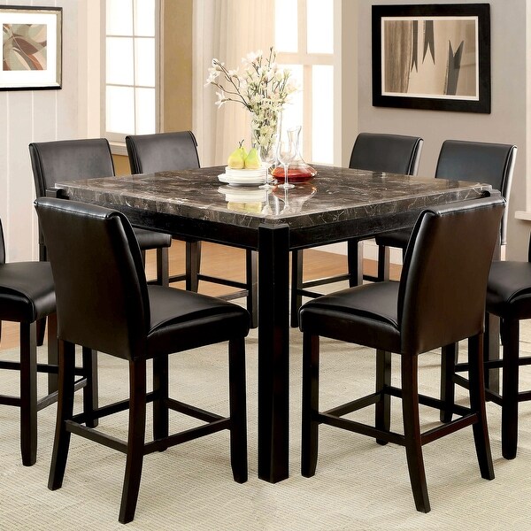Furniture of America Koby Traditional Walnut 54 inch Counter