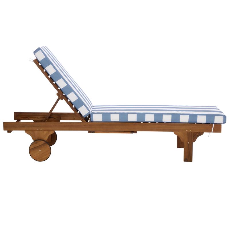 SAFAVIEH Iyanna Lounge Chair - 25 In. W x 80 In. D x 17-42 In. H - 25"W x 80"D x 17-42"H