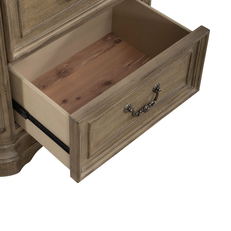 Magnolia Manor 2-Drawer Oak Night Stand for Bedroom - 2 Finish Options