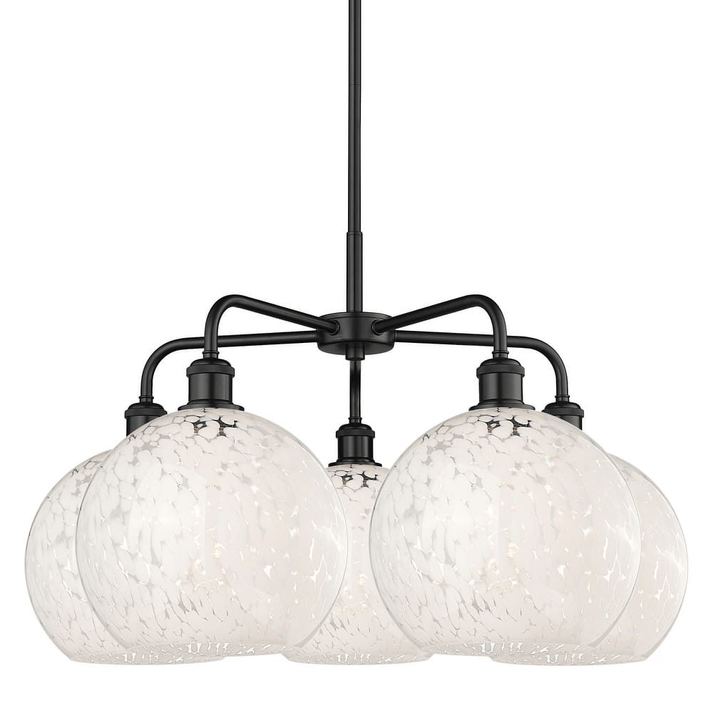 Innovations Lighting 516-5C-18-28-White Mouchette-Indoor Chandelier
