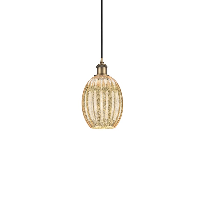 Innovations Lighting 516-1P-11-7 Preston Pendant Preston 7" Wide Mini - Brushed Brass / Mercury