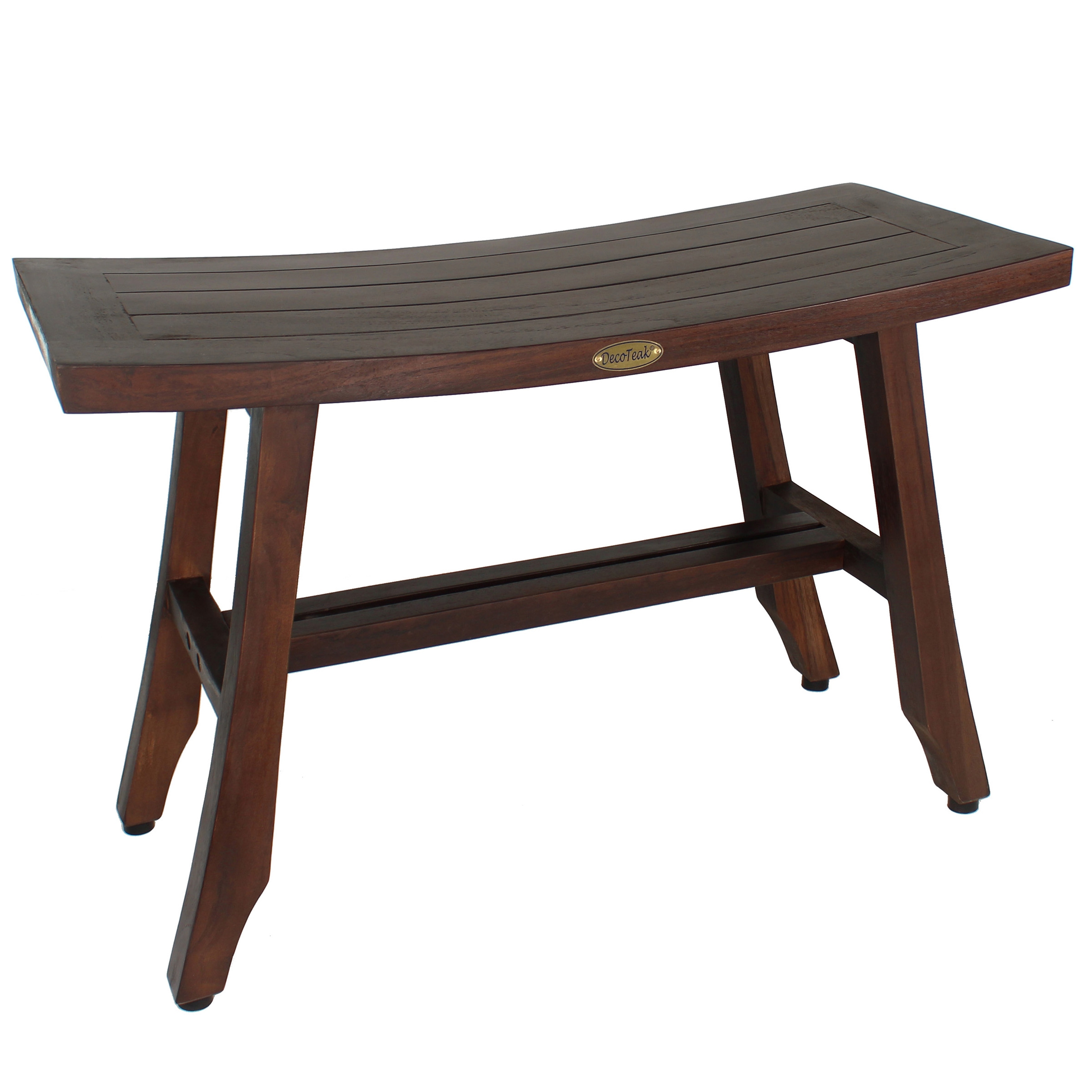Dark teak sales shower bench