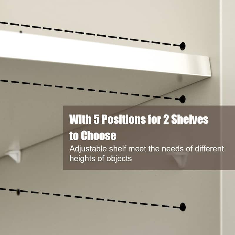 Storage Cabinet with Adjustable Shelves