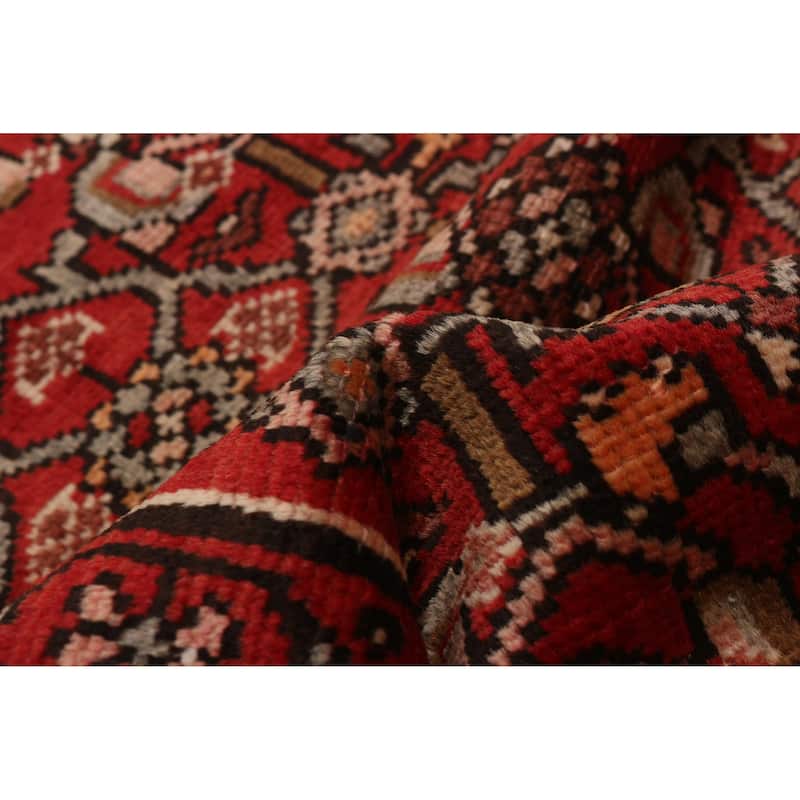 ECARPETGALLERY Hand-knotted Andelz Red Wool Rug - 3'5 x 10'0