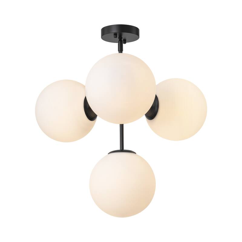 Black or Gold Modern Sputnik Glass Globe Bubble Chandelier Pendant Light for Dining Room, Kitchen, Living Room, Foyer