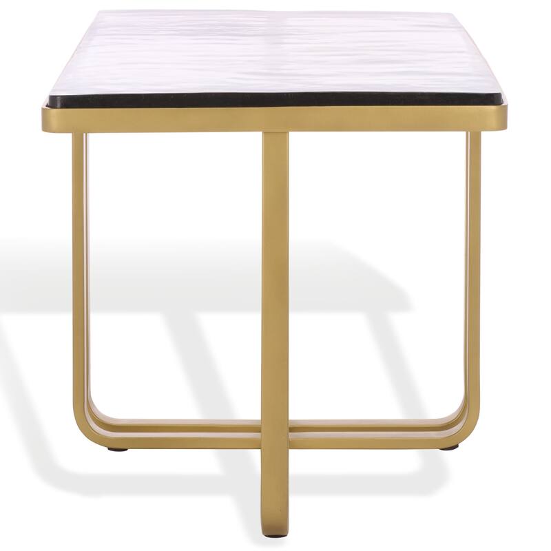 SAFAVIEH Couture Dominic Glass Top Coffee Table - 30"W x 18"D x 18"H