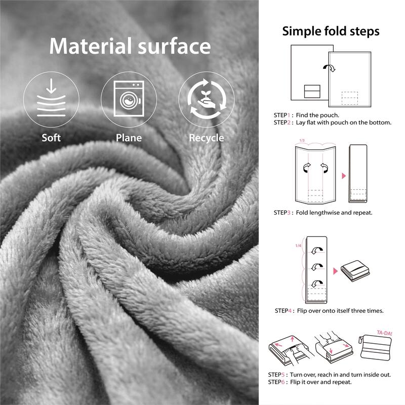 4 in 1 Cozy Practical Travel Throw