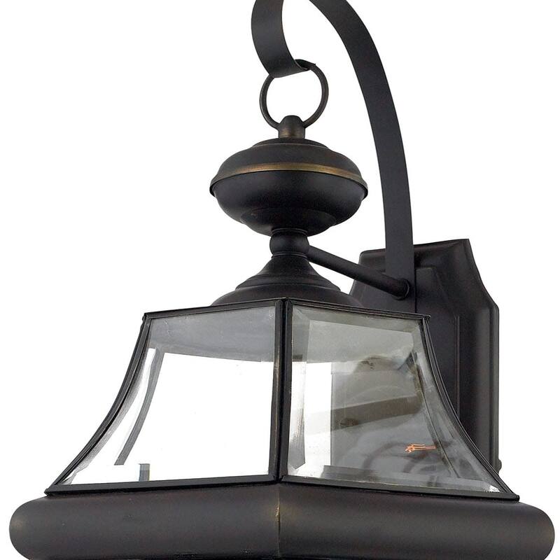 Roseto Gaines 3 Light 23" Tall Outdoor Wall Sconce with Clear Glass