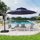 preview thumbnail 35 of 42, Crestlive Products 12ft Round Double Top Cantilever Patio Umbrella with 7-position Adjustment