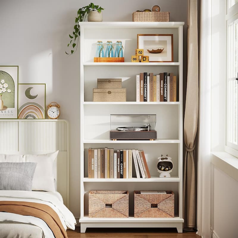 70" Tall Bookcase, Modern Storage Bookshelf, Display Shelving for Library, Office, Bedroom, Living Room