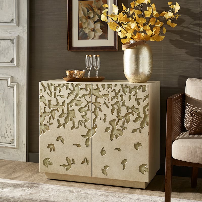 Emiri 35" Wide 2-Door Hand-Painted Accent Cabinet by iNSPIRE Q Bold