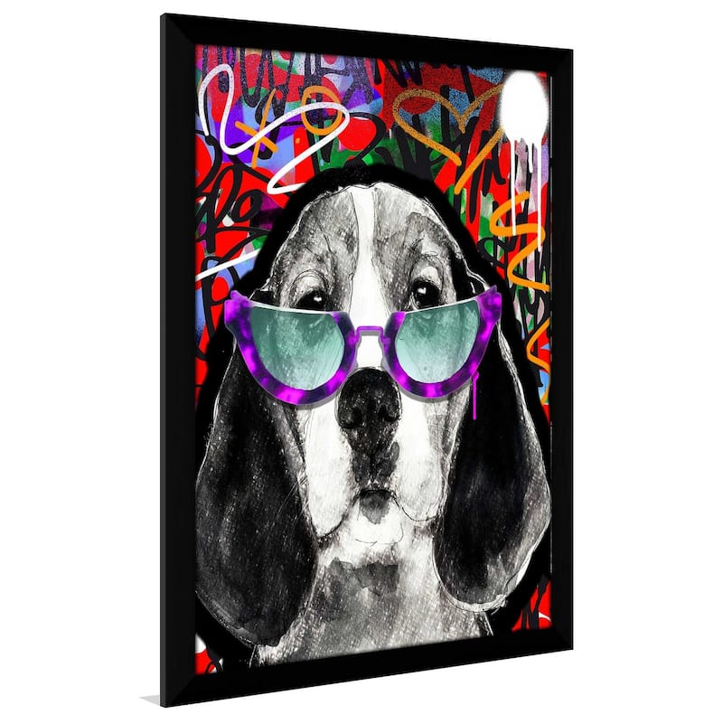 "Beagle Nerd" by Jodi Print on Acrylic