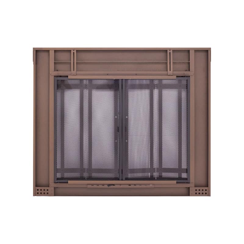 Pleasant Hearth Aerin Fireplace Glass Door Burnished Bronze